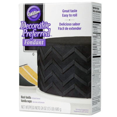 Black Fondant | From SugarHero.com