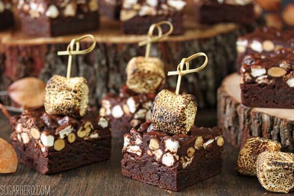 Campfire Rocky Road Brownies | From SugarHero.com Campfire Rocky Road Brownies | From SugarHero.com