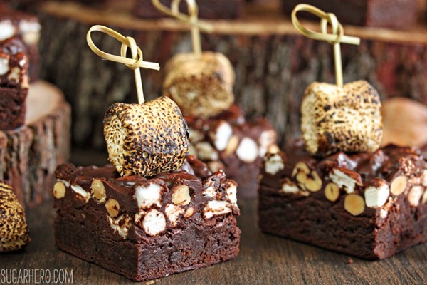 Campfire Rocky Road Brownies | From SugarHero.com Campfire Rocky Road Brownies | From SugarHero.com