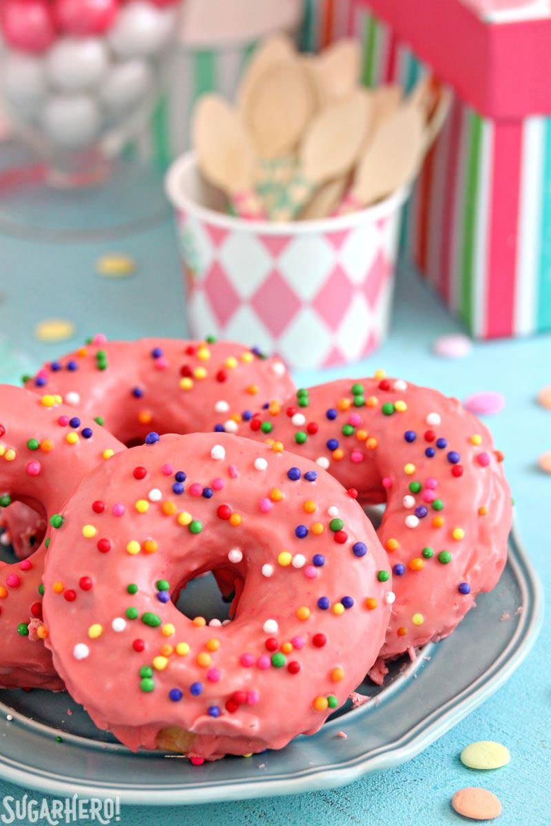 Doughnut Funfetti Ice Cream | From SugarHero.com
