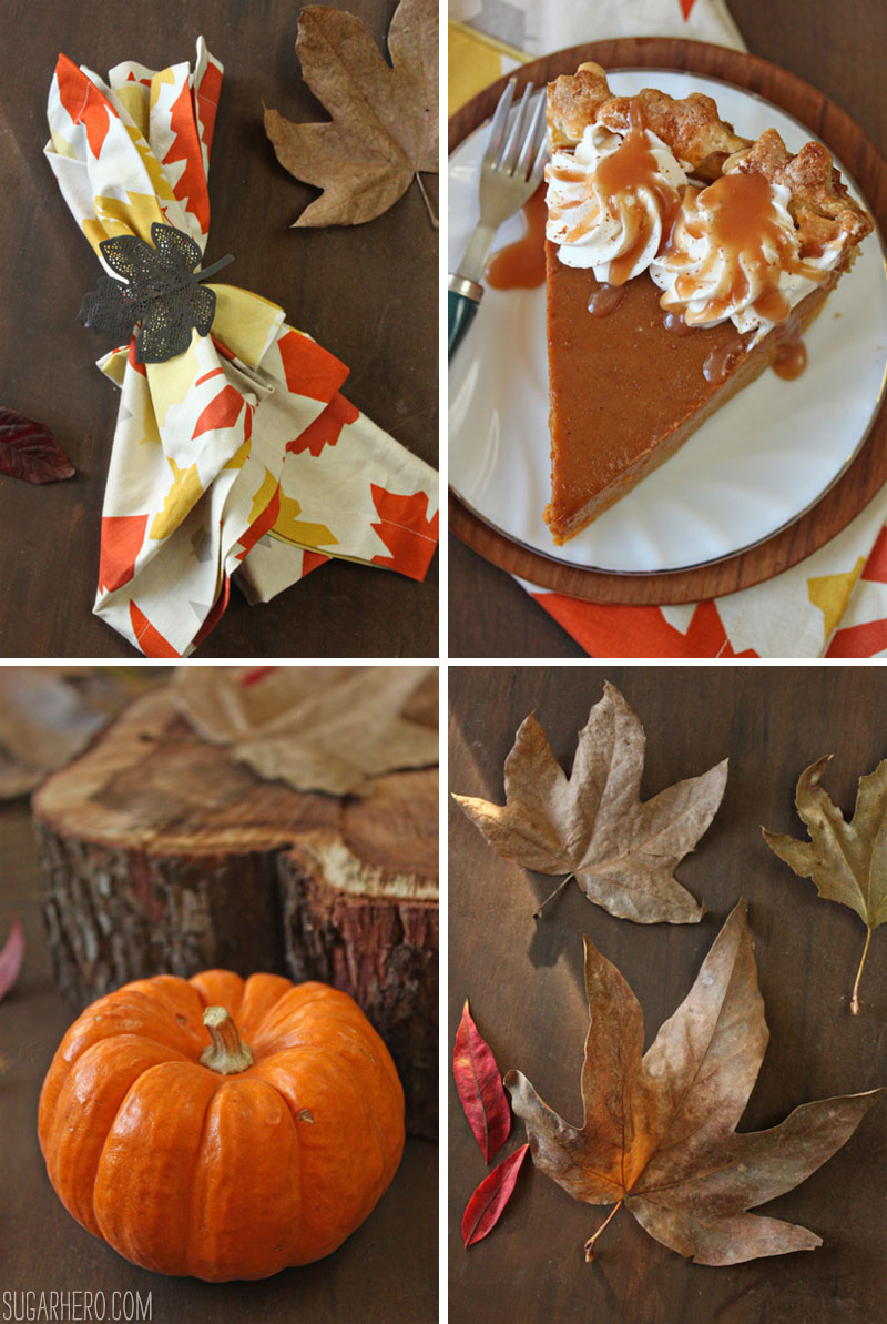 Dulce de Leche Pumpkin Pie | From SugarHero.com