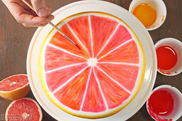 Grapefruit Layer Cake | From SugarHero.com