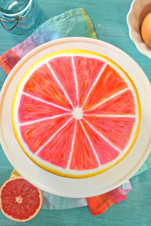 Grapefruit Layer Cake | From SugarHero.com