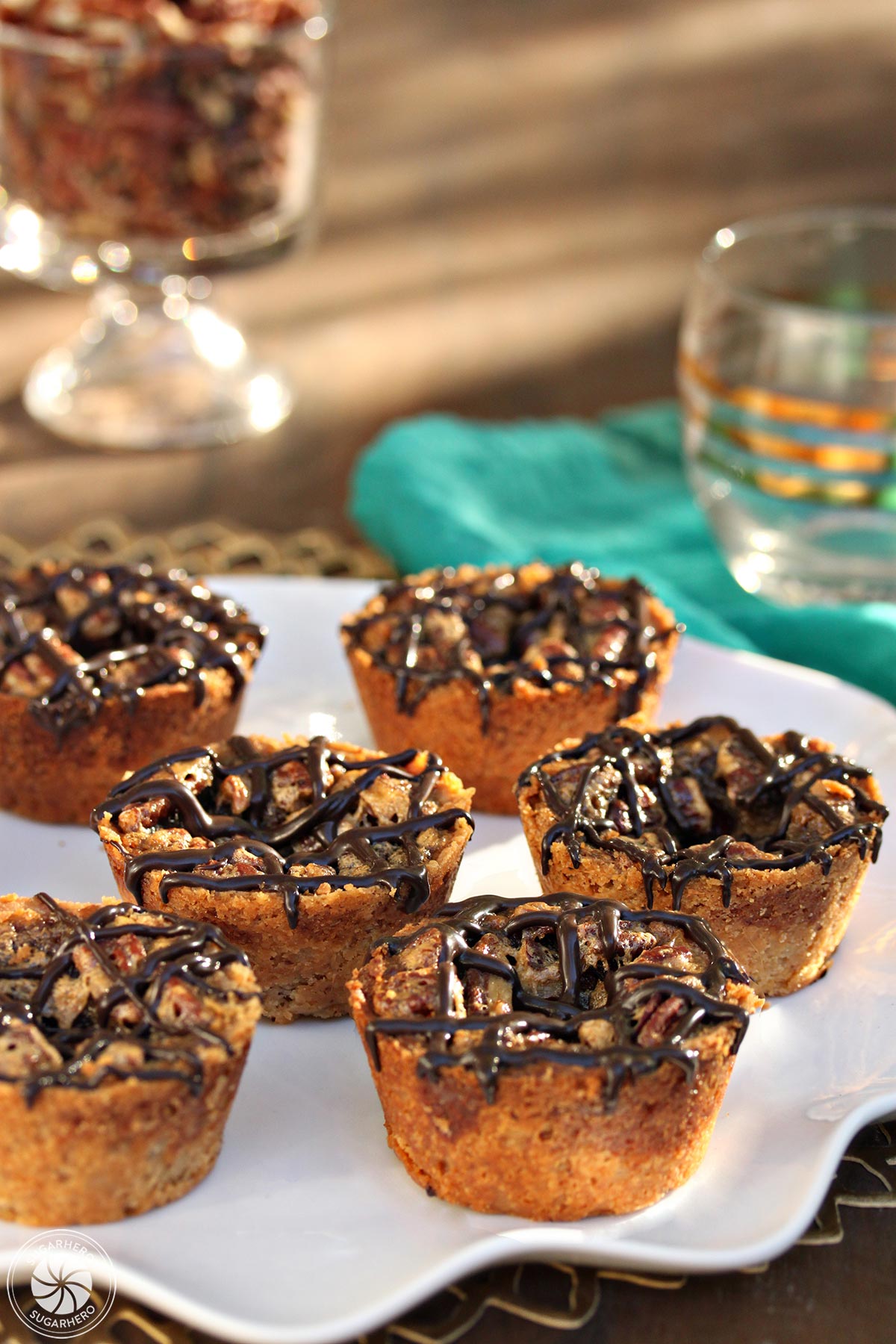 Mini Pecan Pies | From SugarHero.com