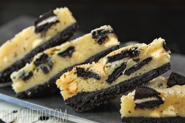 Cookies and Cream Oreo Bars | SugarHero.com