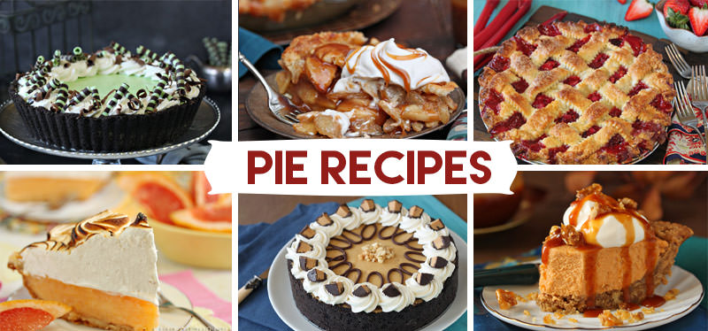 Pie and Tart recipes from SugarHero.com