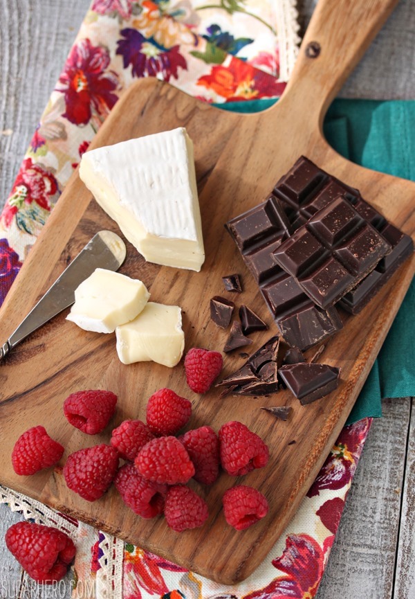 Raspberry, Brie, and Chocolate Puff Pastries | SugarHero.com