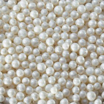White Sugar Pearls | From SugarHero.com